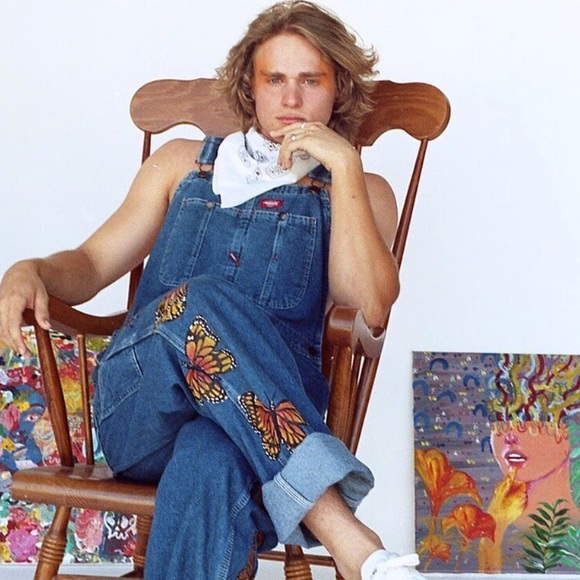 ANXY butterfly dickies overalls